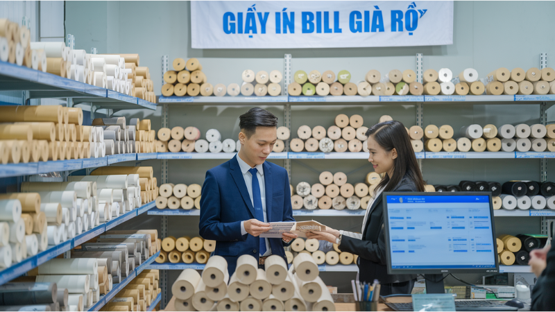 Checklist lựa chọn giấy in bill cho người mới kinh doanh