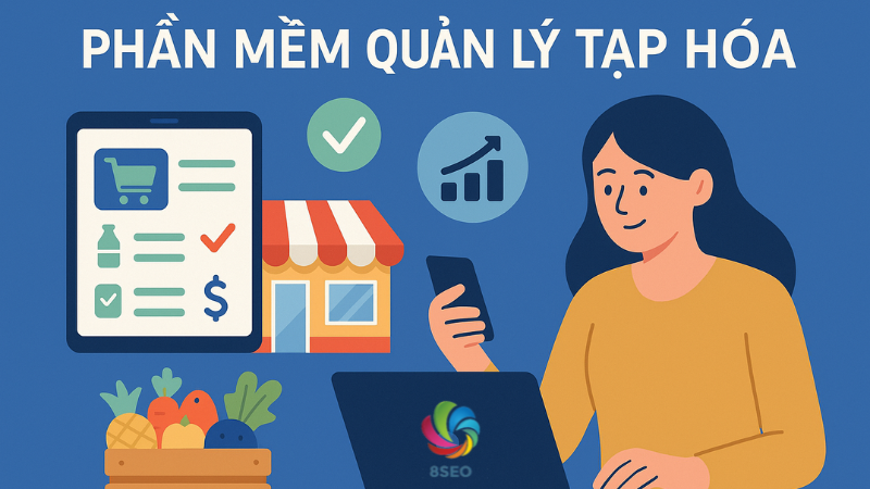 Tự động hóa in tem giá và sắp xếp kệ hàng bằng phần mềm tạp hóa thông minh