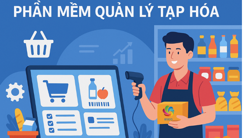 Tự động hóa in tem giá và sắp xếp kệ hàng bằng phần mềm tạp hóa thông minh