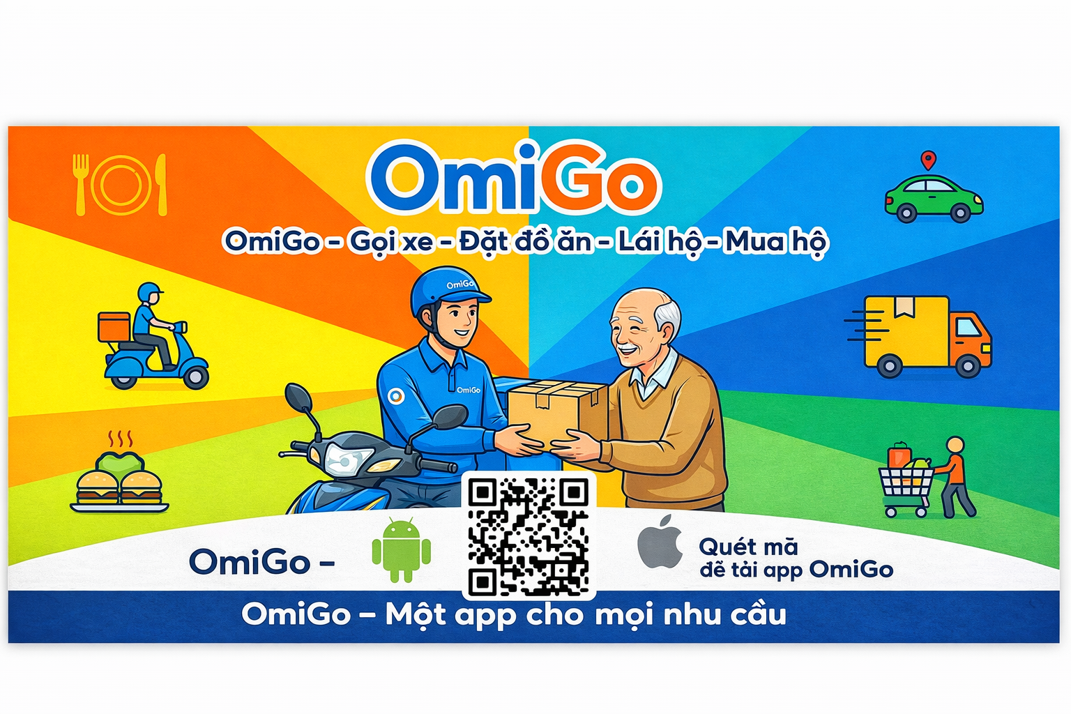 OMIGO Ứng Dụng Đa Chức Năng Gọi Xe